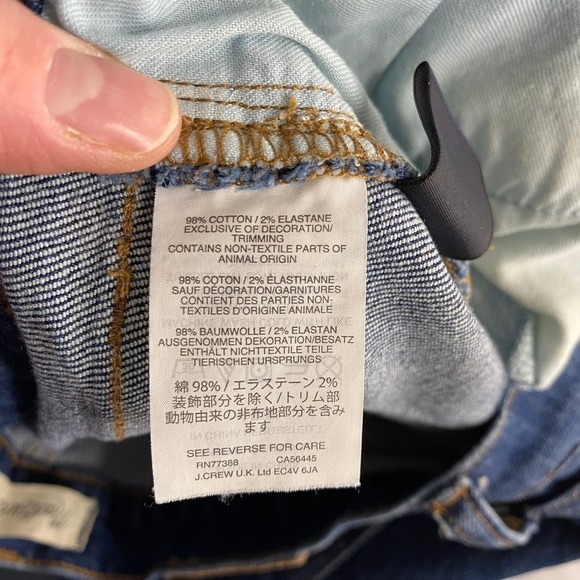 Madewell Dark Wash The Slim Boyfriend Jean Relaxed Straight Leg Size 25 - Picture 4 of 9